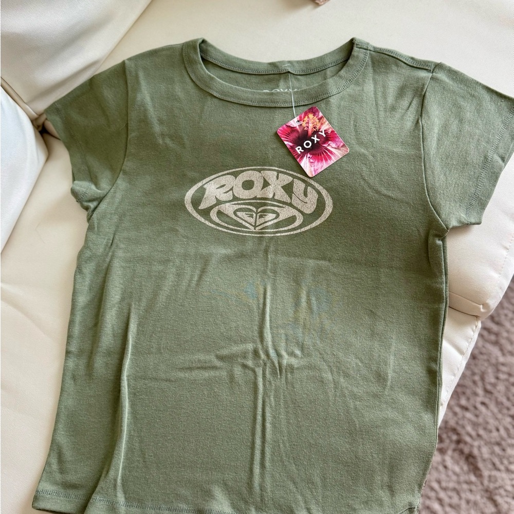 Roxy Olive Green Tee